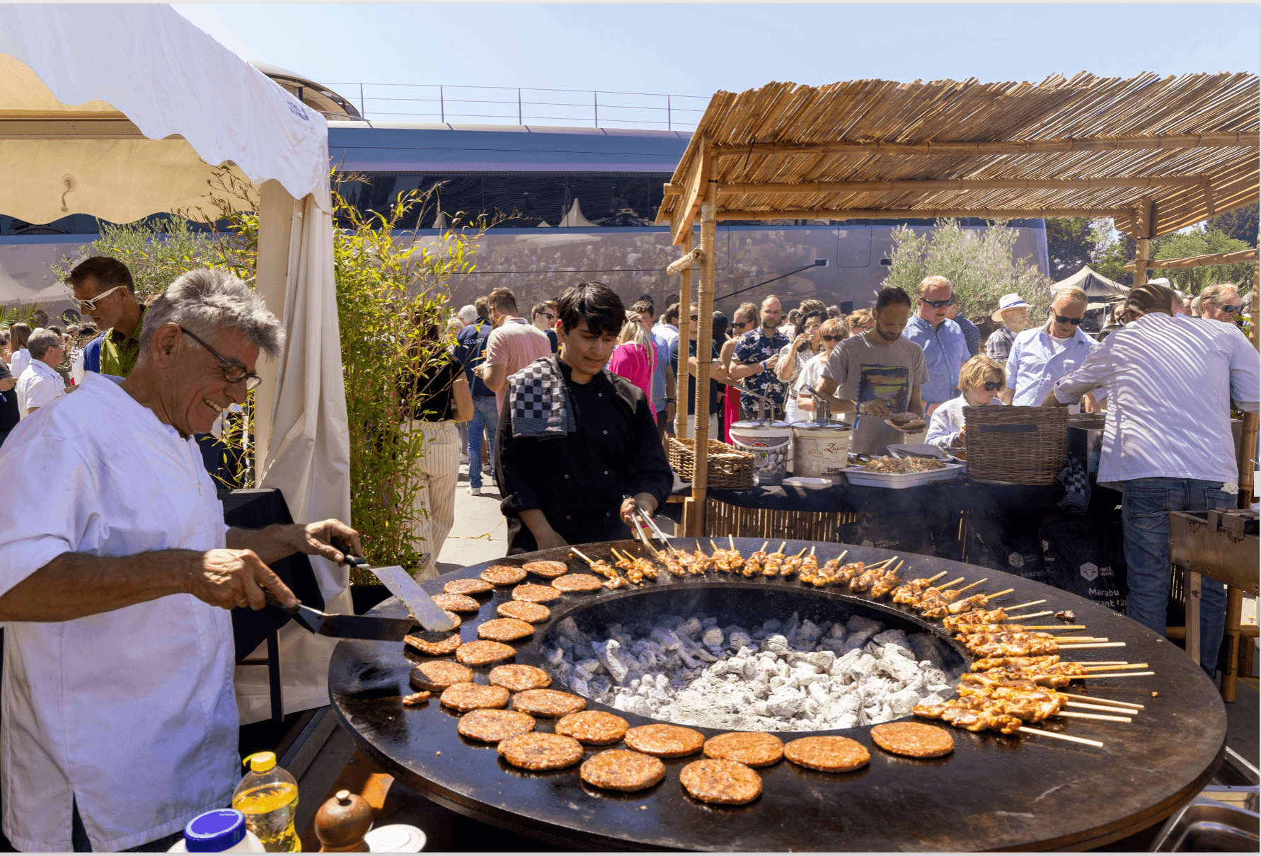 Live cooking tijdens een event van Le Patron